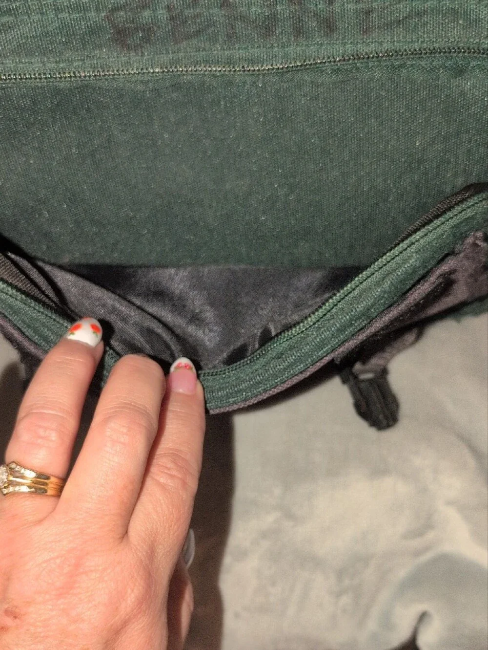 Ryka Black And Green Camera Bag Vintage